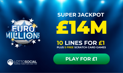 £122m Euromillions Jackpot - 10 Lines for £1